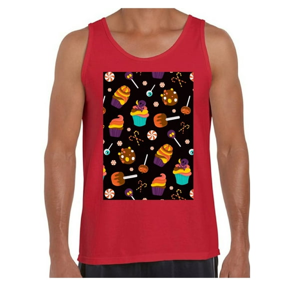 Awkward Styles Halloween Sleeveless Shirt Sweet Candies Tank Top for Men