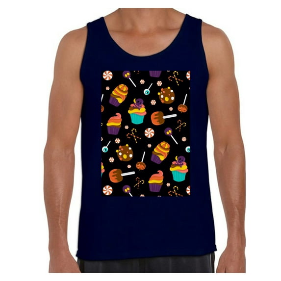 Awkward Styles Halloween Sleeveless Shirt Sweet Candies Tank Top for Men