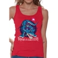 thumbnail image 1 of Awkward Styles Halloween Sleeveless Shirt Witch on Dinosaur Tank Top for Women, 1 of 4