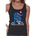 thumbnail image 1 of Awkward Styles Halloween Sleeveless Shirt Witch on Dinosaur Tank Top for Women, 1 of 4