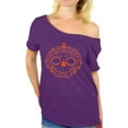 thumbnail image 1 of Awkward Styles Halloween Sugar Pumpkin Off Shoulder Shirt Halloween Oversized Shirt for Women Pumpkin Face Off Shoulder Tops Women's Halloween Tshirt Off The Shoulder Spooky Halloween Outfit, 1 of 4
