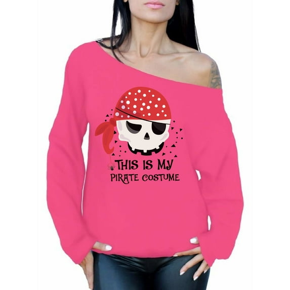 Awkward Styles Halloween Sweatshirt Pirate Off Shoulder Tops for Women