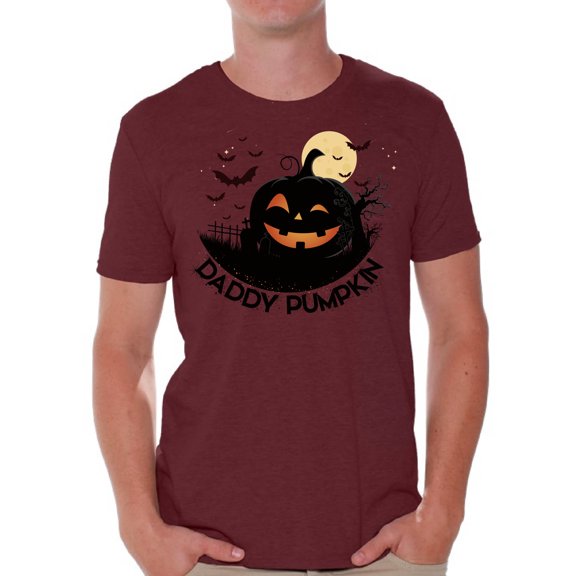 Awkward Styles Halloween T-Shirt Daddy Pumpkin Shirts for Men