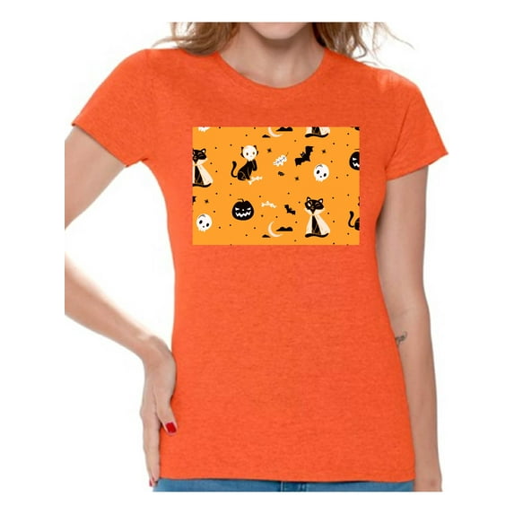 Awkward Styles Halloween T-Shirt Fall Print Shirts for Women