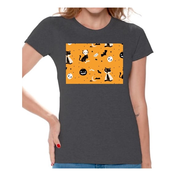 Awkward Styles Halloween T-Shirt Fall Print Shirts for Women