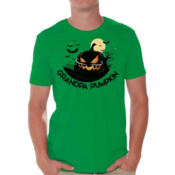 Awkward Styles Halloween T-Shirt Grandpa Pumpkin Shirts for Men
