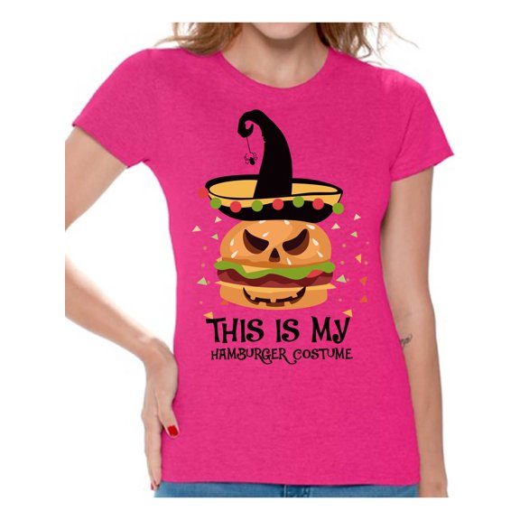 Awkward Styles Halloween T-Shirt Hamburger Shirts for Women