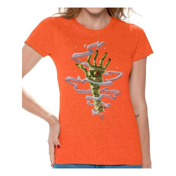 Awkward Styles Halloween T-Shirt Mummy Hand Shirts for Women