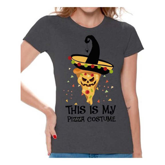 Awkward Styles Halloween T-Shirt Pizza Shirts for Women