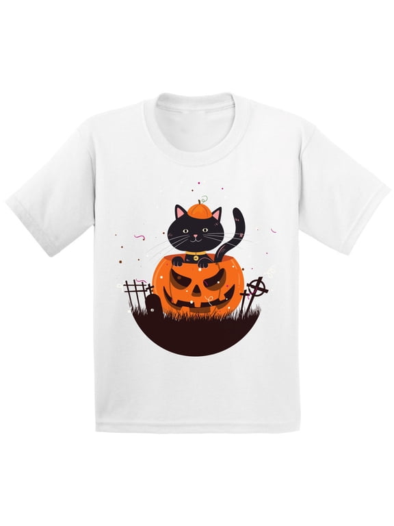 Halloween T-Shirt Pumpkin Cat Baby Shirt
