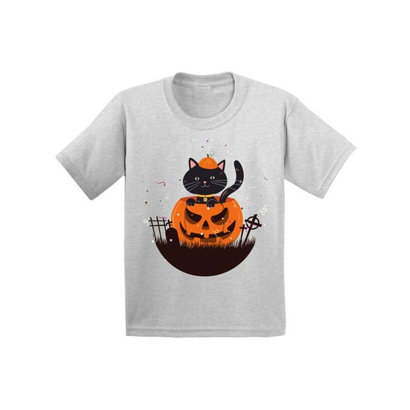 Awkward Styles Halloween T-Shirt Pumpkin Cat Kids T Shirts