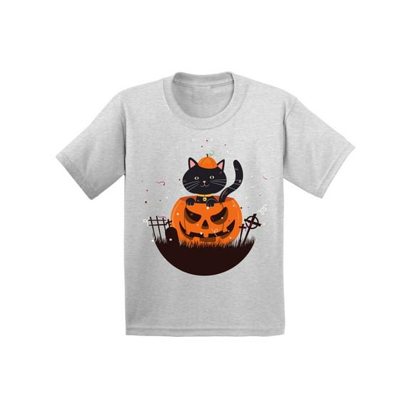 Awkward Styles Halloween T-Shirt Pumpkin Cat Kids T Shirts