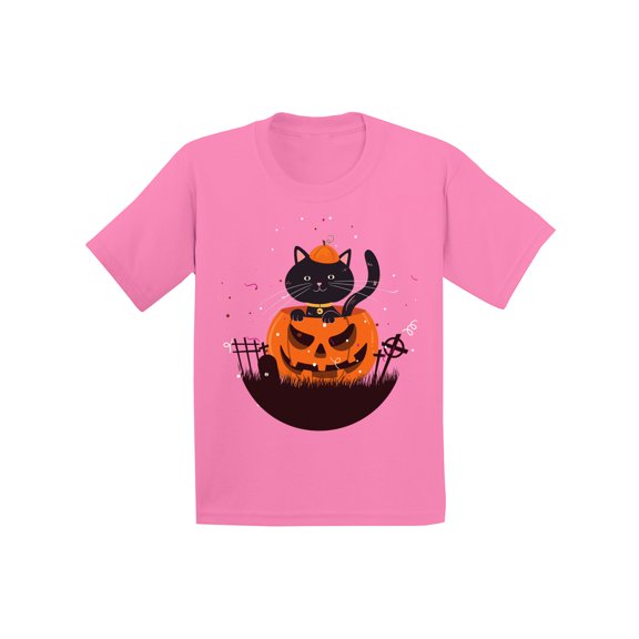 Awkward Styles Halloween T-Shirt Pumpkin Cat Kids T Shirts