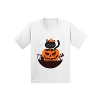 Awkward Styles Halloween T-Shirt Pumpkin Cat Toddler Shirt
