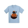 thumbnail image 1 of Awkward Styles Halloween T-Shirt Pumpkin Cat Toddler Shirt, 1 of 4
