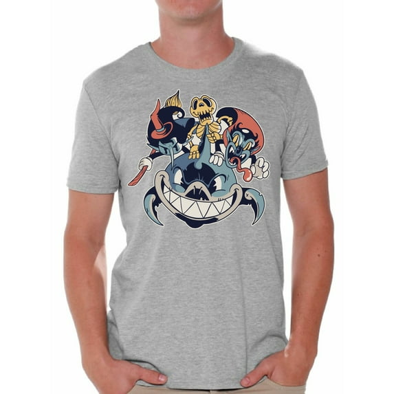 Awkward Styles Halloween T-Shirt Shark Shirts for Men