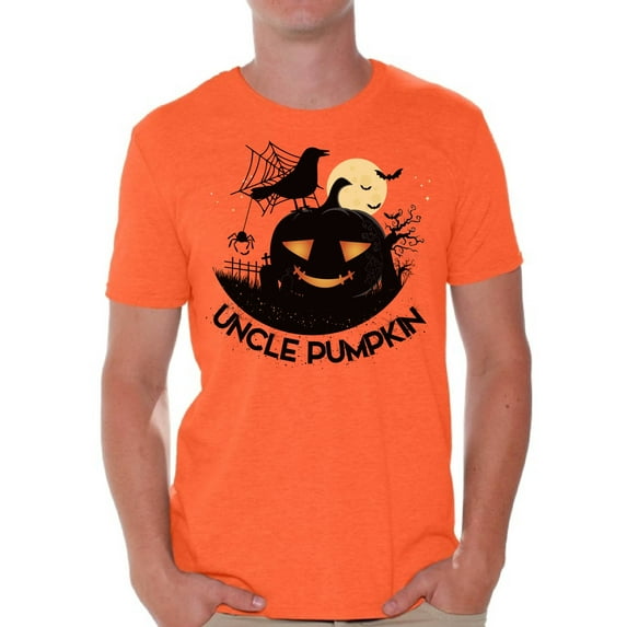 Awkward Styles Halloween T-Shirt Uncle Pumpkin Shirts for Men