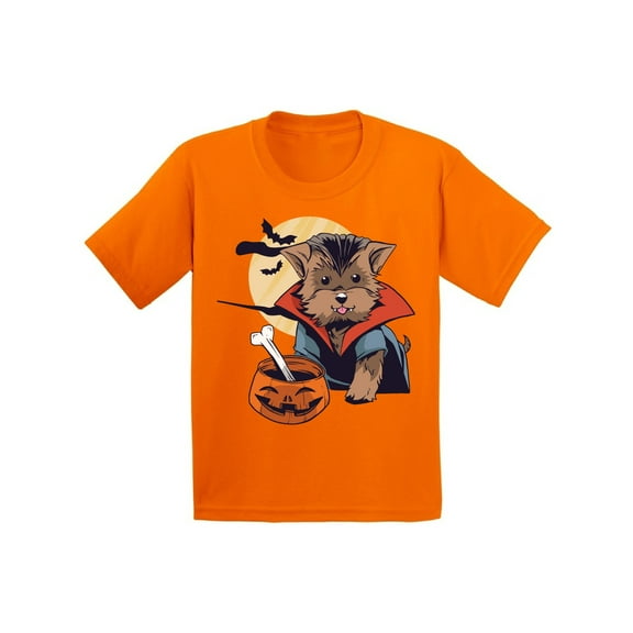 Awkward Styles Halloween T-Shirt Vampire Morkie Kids T Shirts