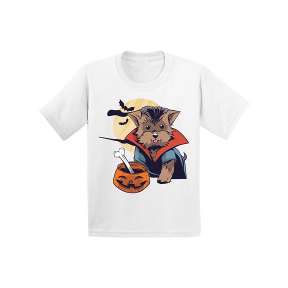 Awkward Styles Halloween T-Shirt Vampire Morkie Kids T Shirts