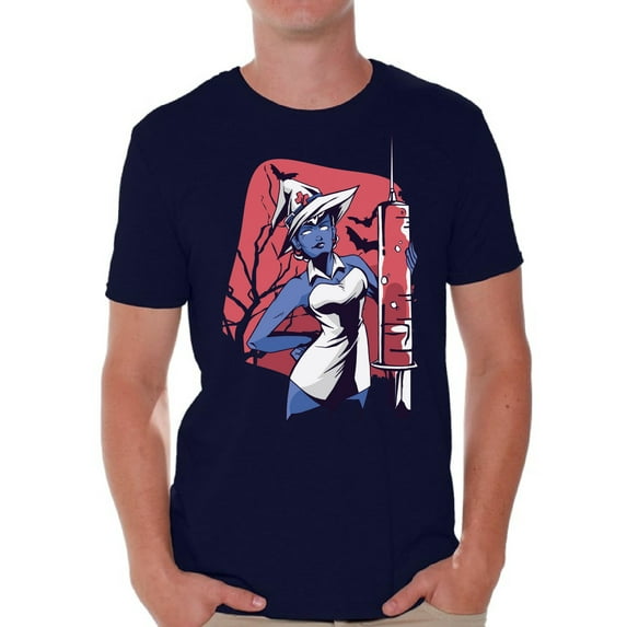 Awkward Styles Halloween T-Shirt Witch Nurse Shirts for Men