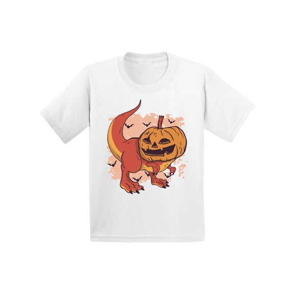Awkward Styles Halloween T-Shirt for Boys Girls Pumpkin Dinosaur Toddler Shirt