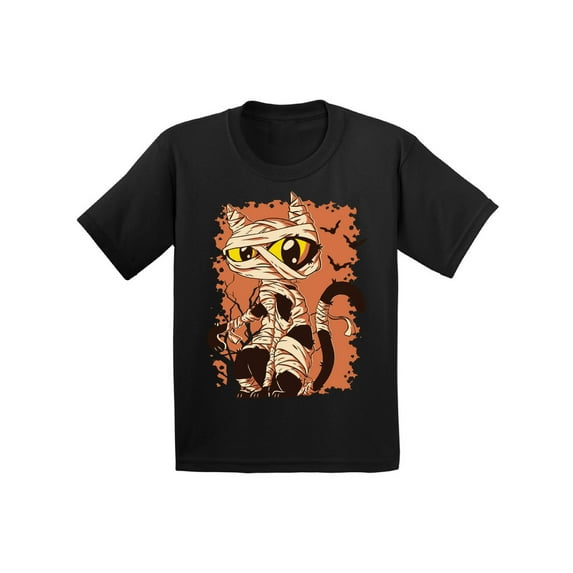 Awkward Styles Halloween T-Shirt for Girls Boys Mummy Cat Baby Shirt