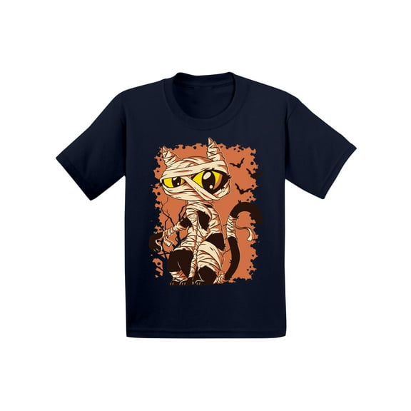 Awkward Styles Halloween T-Shirt for Girls Boys Mummy Cat Baby Shirt