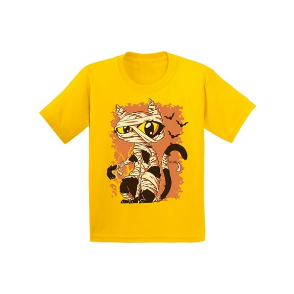Awkward Styles Halloween T-Shirt for Girls Boys Mummy Cat Kids T Shirts