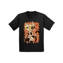 Awkward Styles Halloween T-Shirt for Girls Boys Mummy Cat Kids T Shirts