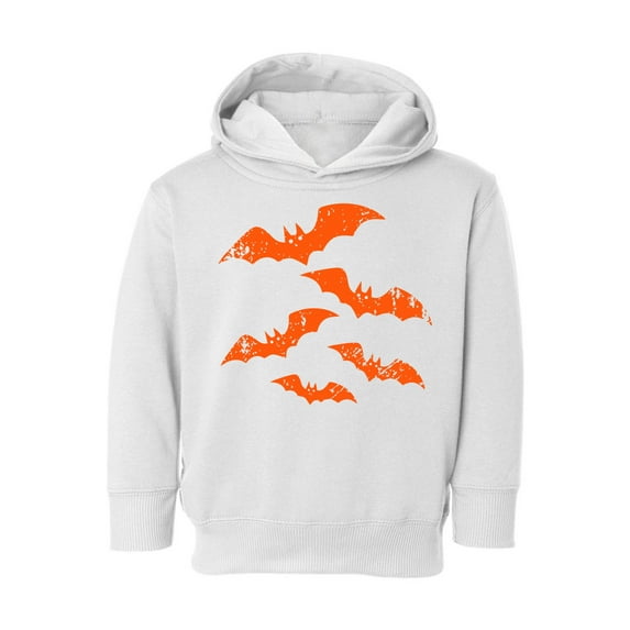 Awkward Styles Halloween Toddler Hoodie Girls Boys Orange Bats Fleece Hooded Sweatshirt