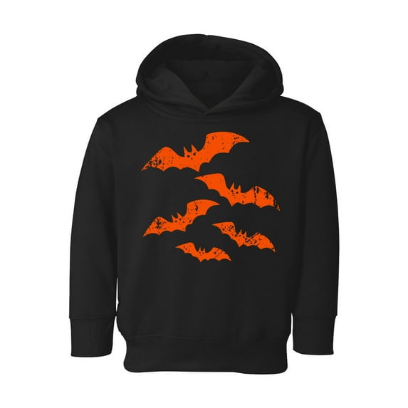 Awkward Styles Halloween Toddler Hoodie Girls Boys Orange Bats Fleece Hooded Sweatshirt