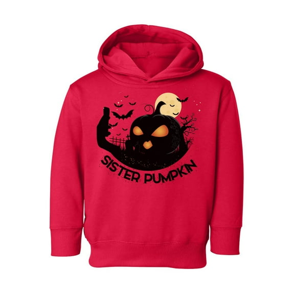 Awkward Styles Halloween Toddler Hoodie Sister Pumpkin Fleece Hooded Sweatshirt