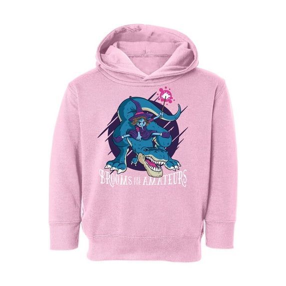 Awkward Styles Halloween Toddler Hoodie Witch on Dinosaur Fleece Hooded Sweatshirt