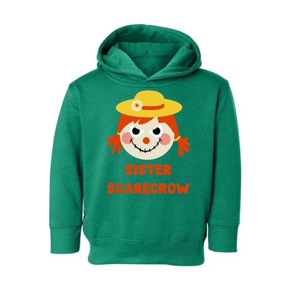 Awkward Styles Halloween Toddler Hoodie for Girls Sister Scarecrow Fleece Hooded Sweatshirt