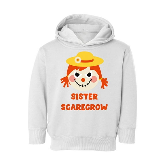 Awkward Styles Halloween Toddler Hoodie for Girls Sister Scarecrow Fleece Hooded Sweatshirt