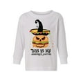 thumbnail image 1 of Awkward Styles Halloween Toddler Long Sleeve Shirt Hamburger Kids T-Shirt for Boys Girls, 1 of 5