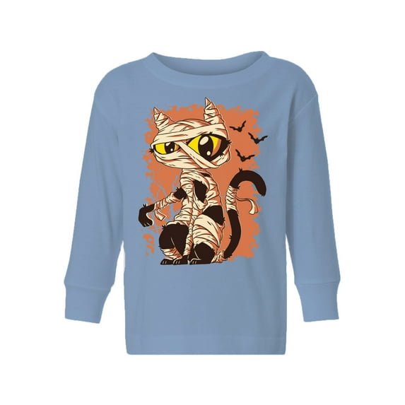 Awkward Styles Halloween Toddler Long Sleeve Shirt Mummy Cat Kids T-Shirt