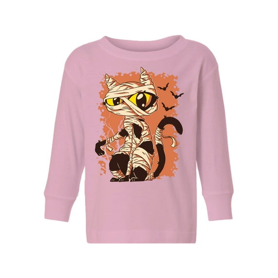 Awkward Styles Halloween Toddler Long Sleeve Shirt Mummy Cat Kids T-Shirt