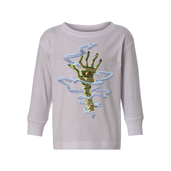Awkward Styles Halloween Toddler Long Sleeve Shirt Mummy Hand Kids T-Shirt