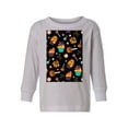 thumbnail image 1 of Awkward Styles Halloween Toddler Long Sleeve Shirt Sweet Candies Kids T-Shirt, 1 of 4