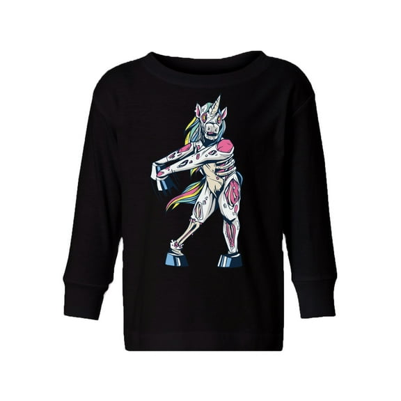 Awkward Styles Halloween Toddler Long Sleeve Shirt Zombie Unicorn Dance Kids T-Shirt