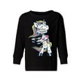 thumbnail image 1 of Awkward Styles Halloween Toddler Long Sleeve Shirt Zombie Unicorn Kids T-Shirt, 1 of 4