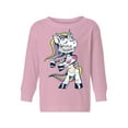 thumbnail image 1 of Awkward Styles Halloween Toddler Long Sleeve Shirt Zombie Unicorn Kids T-Shirt, 1 of 4