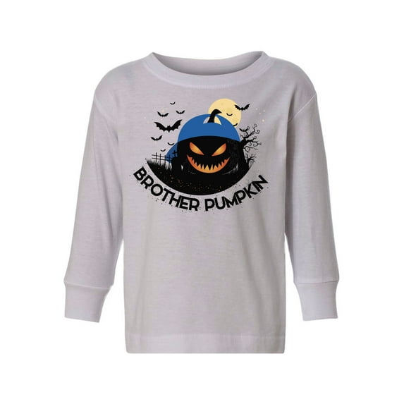 Awkward Styles Halloween Toddler Long Sleeve Shirt for Boys Brother Pumpkin Kids T-Shirt