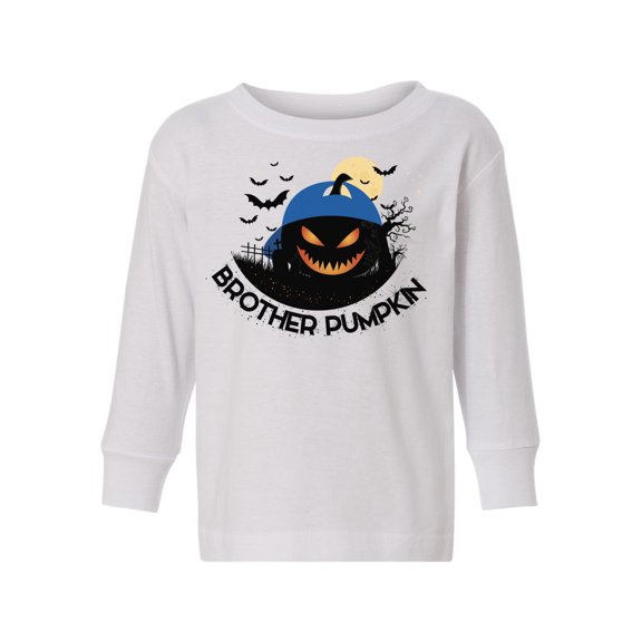 Awkward Styles Halloween Toddler Long Sleeve Shirt for Boys Brother Pumpkin Kids T-Shirt