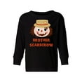 thumbnail image 1 of Awkward Styles Halloween Toddler Long Sleeve Shirt for Boys Brother Scarecrow Kids T-Shirt, 1 of 4