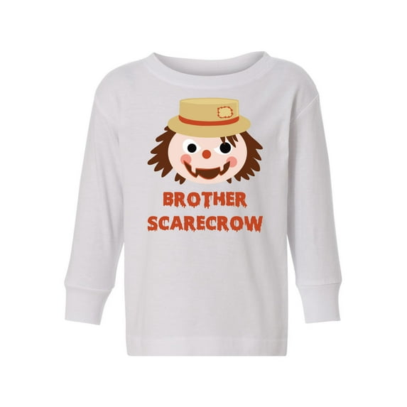 Awkward Styles Halloween Toddler Long Sleeve Shirt for Boys Brother Scarecrow Kids T-Shirt
