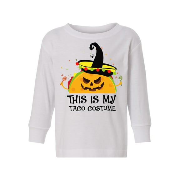 Awkward Styles Halloween Toddler Long Sleeve Shirt for Boys Girls Taco Kids T-Shirt