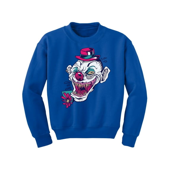 Awkward Styles Halloween Youth Sweatshirt Creepy Clown Crewneck Tops for Kids