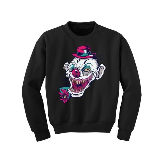 Awkward Styles Halloween Youth Sweatshirt Creepy Clown Crewneck Tops for Kids